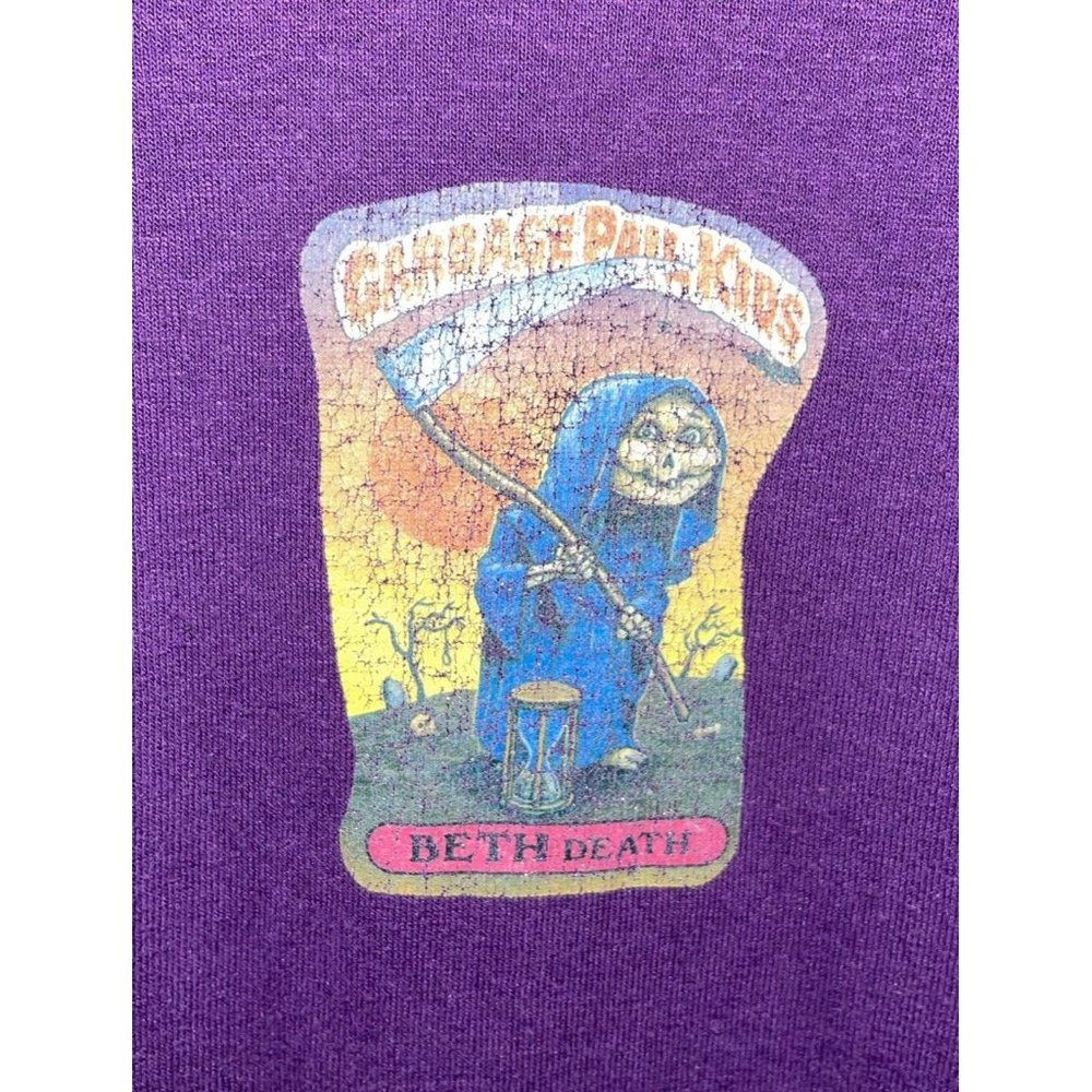 Cabbage Patch Kids Beth Death Purple Vintage Transfer Iron On T-Shirt Tee Size S